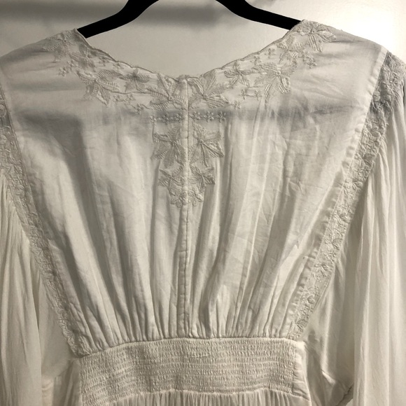 Free People Embroidered Long Sleep Blouse - Picture 4 of 6
